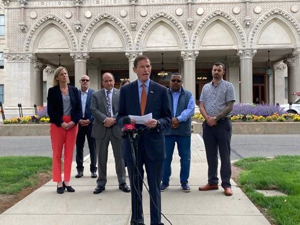 U.S. Senator Richard Blumenthal (D-CT) joined addiction treatment and prevention providers and youth advocates to urge Big Tech and federal action as deadly drug deals soar on social media. 